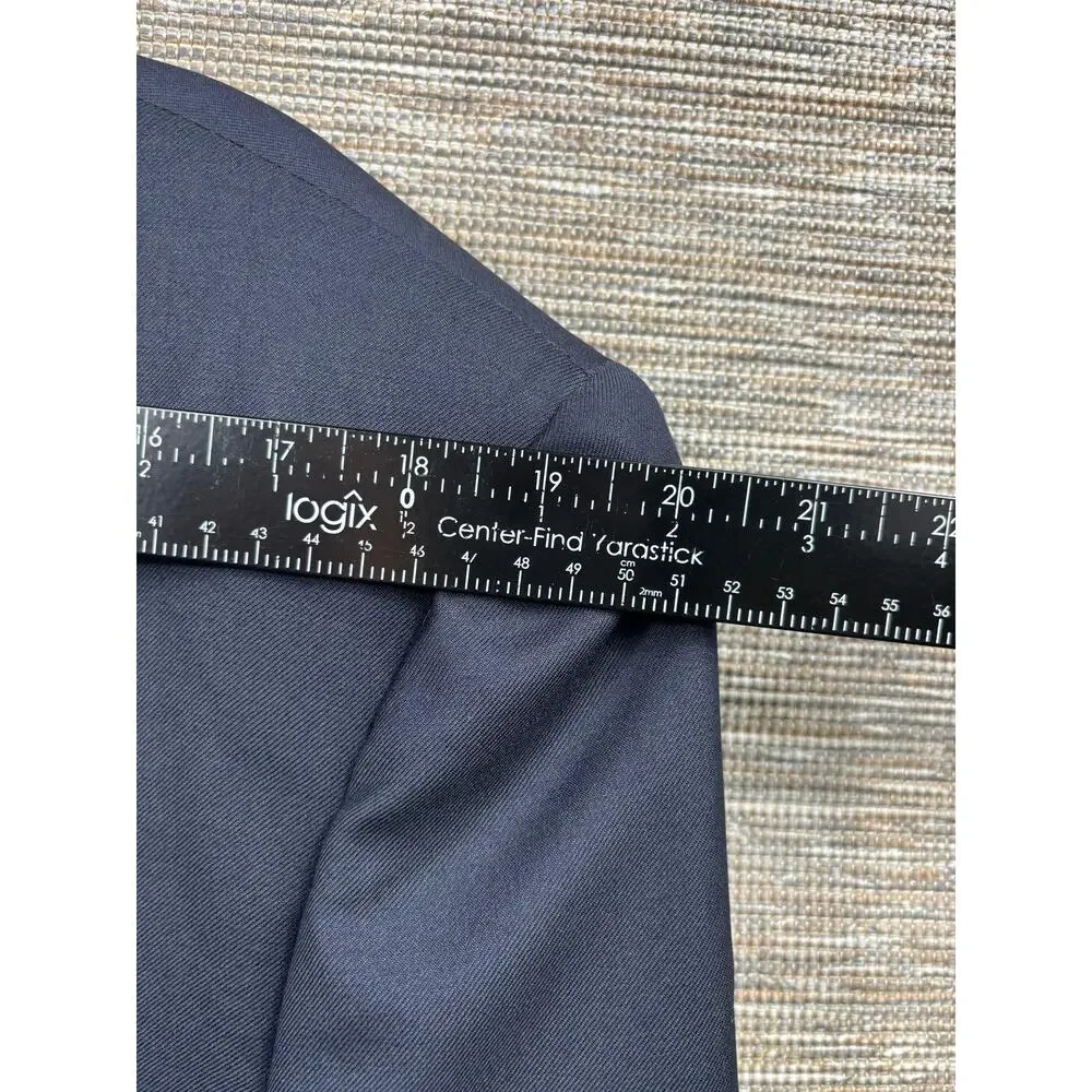 Corneliani Blazer Mens 50 Blue Virgin Wool Suit Jacket Made In Italy Two Button